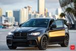 BMW X6 M Matte Black on Vossen Wheels (HF-2) 2019 года